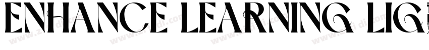 ENHANCE LEARNING LIG字体转换